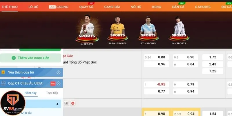 Tham gia Kèo đồng banh ngay tại nhà cái SV88