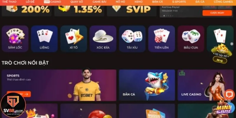 Nhiều danh mục giải trí khác nhau cho anh em chọn lựa