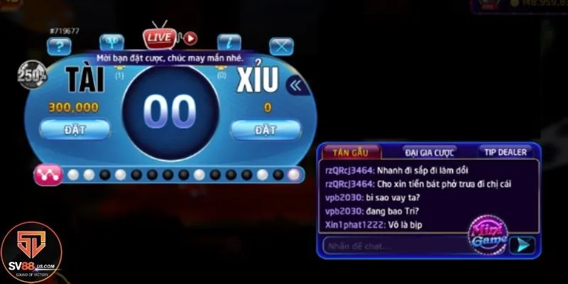 Thao tác thực hiện chơi Tài xỉu rất dễ nắm bắt