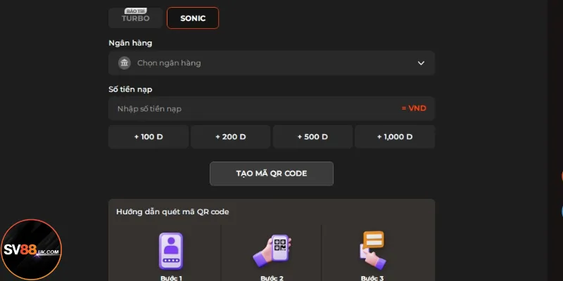 Nạp tiền với nhiều phương thức rất thuận lợi