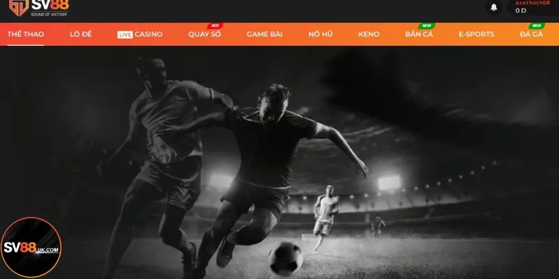 Tham gia cược kèo đồng banh online ở SV88